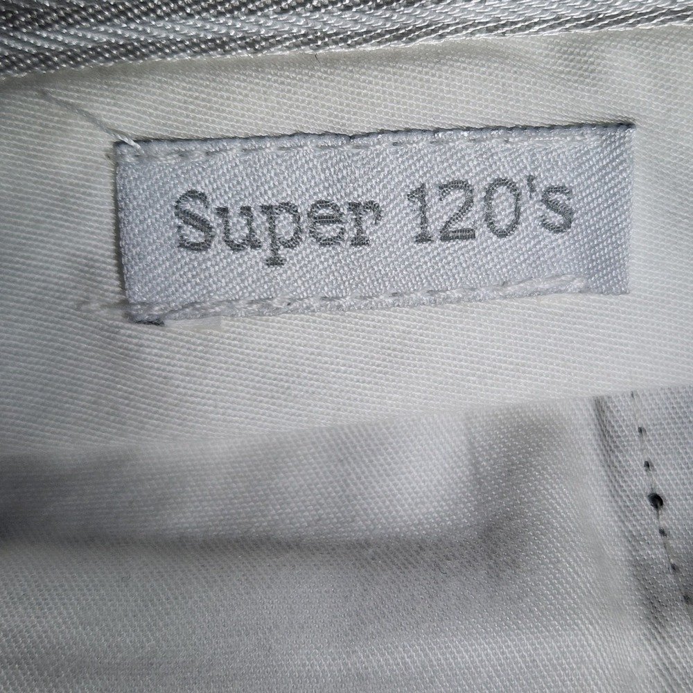 Zanella Devon Super 120s Wool Dress Pants Mens 33x29 Black Cuffed Made in Italy - Picture 6 of 10